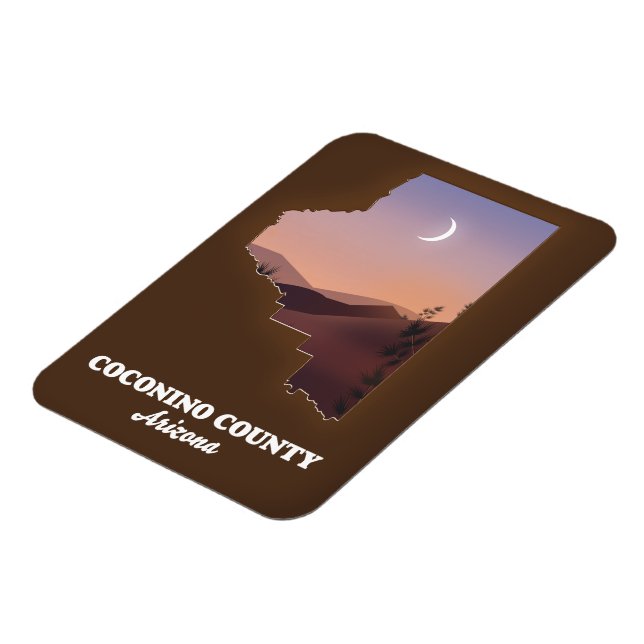 Coconino County Arizona Map. Magnet (Left Side)