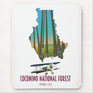 Coconino National Forest Arizona USA map Mouse Pad