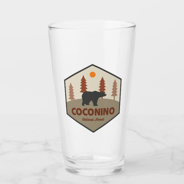 Coconino National Forest Bear Glass (Front)