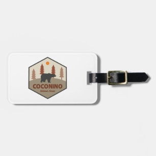 Coconino National Forest Bear Luggage Tag