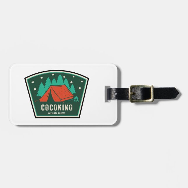 Coconino National Forest Camping Luggage Tag (Front Horizontal)
