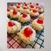 Coconut and Cherry Macaroons