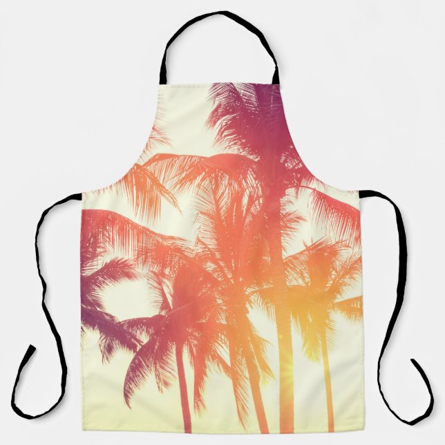 Coconut Beach: Vintage Tropical Warmth. Apron (Front)