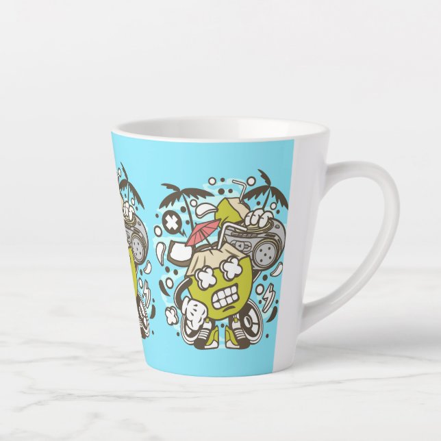 Coconut Beats Latte Mug (Right)