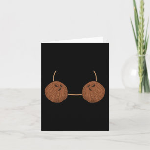 Coconut Bra Costume Cute Easy Food Halloween Gift Card