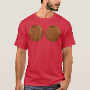 Coconut Bra  Funny Bra  Tropical Bra  Coconut Biki T-Shirt