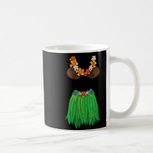 Coconut Bra Grass Skirts Lei Flowers Summer Party Coffee Mug