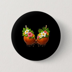 Coconut Bra Halloween Costume DIY Funny Summer 6 Cm Round Badge