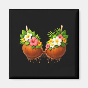 Coconut Bra Halloween Costume DIY Funny Summer Magnet