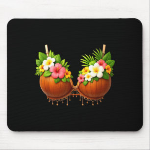 Coconut Bra Halloween Costume DIY Funny Summer Mouse Pad