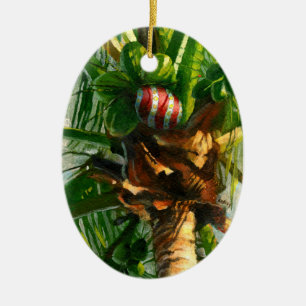 Coconut Christmas ornament