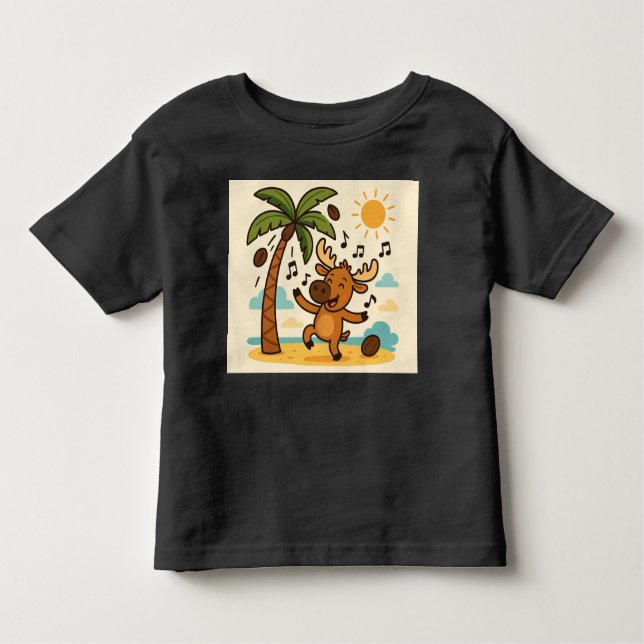 Coconut Commotion – Dance Party Summer Tee for Kid (Front)