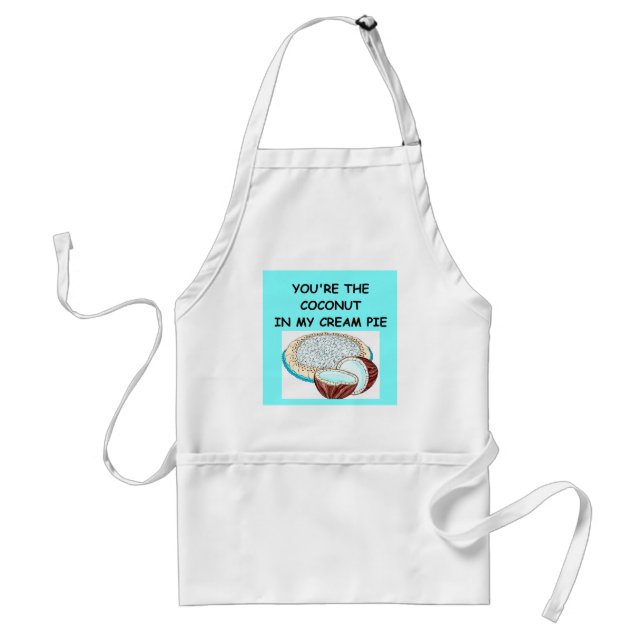 coconut cream pie lover standard apron (Front)