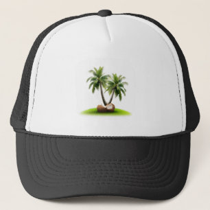 Coconut Day Tree Fruit Trucker Hat