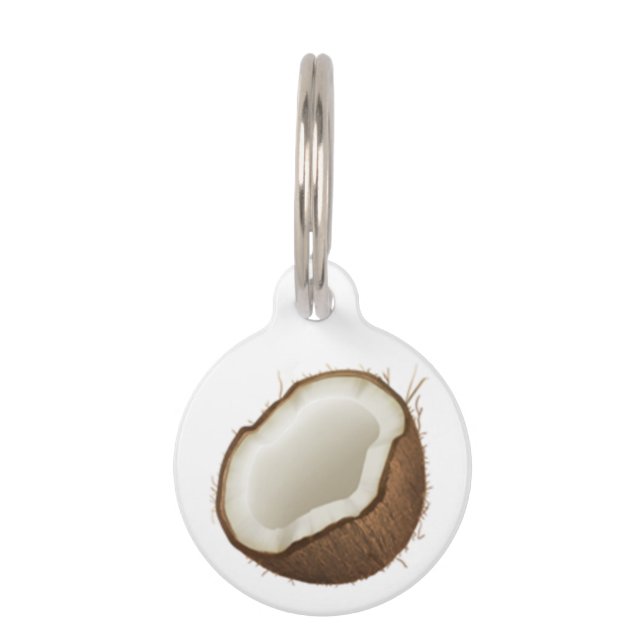 Coconut - Emoji Pet Tag (Back)