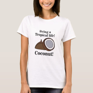 Coconut Fruit Tropical Summer T-Shirt