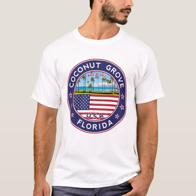 Coconut Grove Miami T-Shirt (Front)