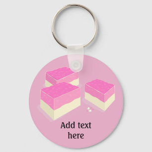 Coconut ice blocks on your custom colour - add nam key ring