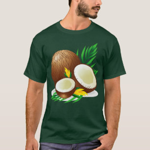 Coconut Illustration Hand Drawn T-Shirt