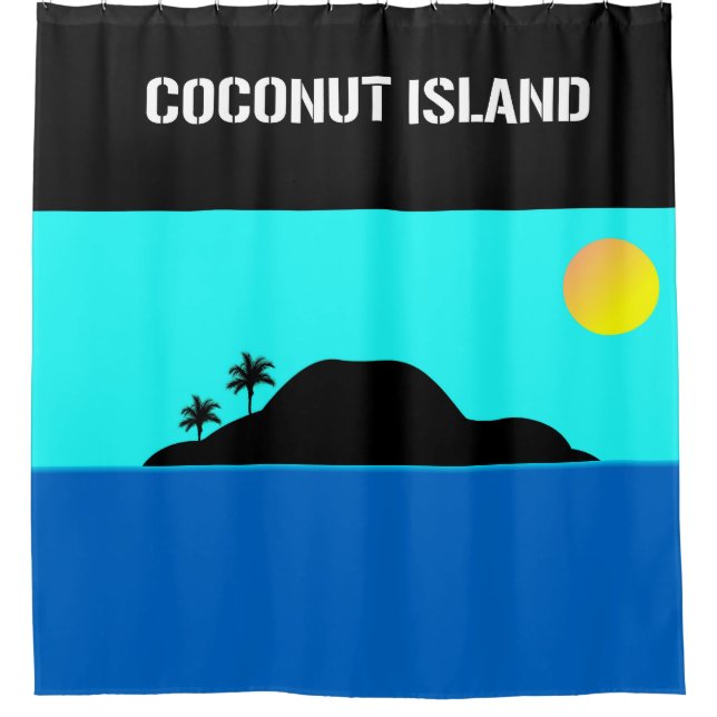 coconut Island Shower Curtain (Front)