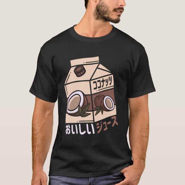 Coconut Juice Japanese Lemonade Otaku Aesthetic Va T-Shirt (Front)