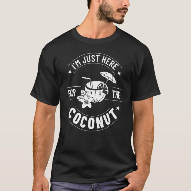 Coconut Milk Oil Water Cream Tree Fruit Palm Butte T-Shirt (Front)
