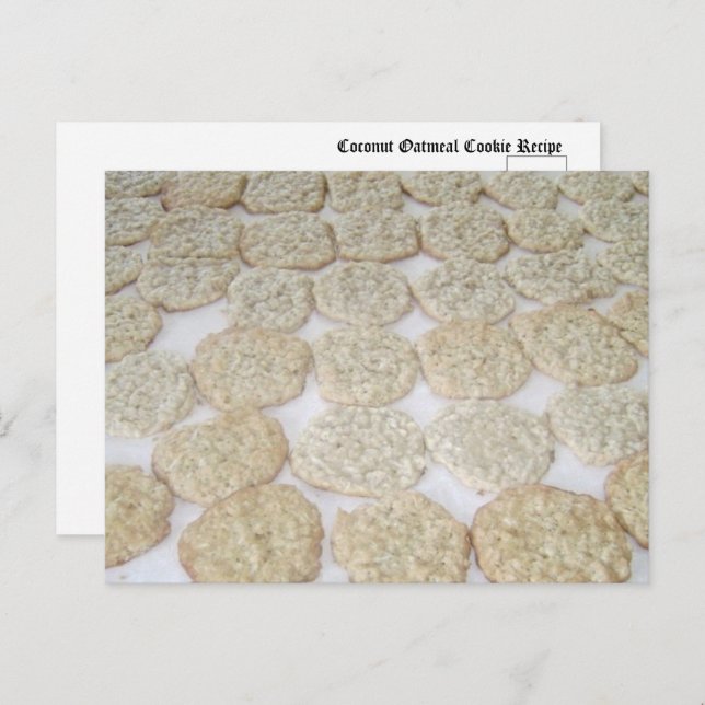 Coconut Oatmeal Cookie  Postcard (Front/Back)