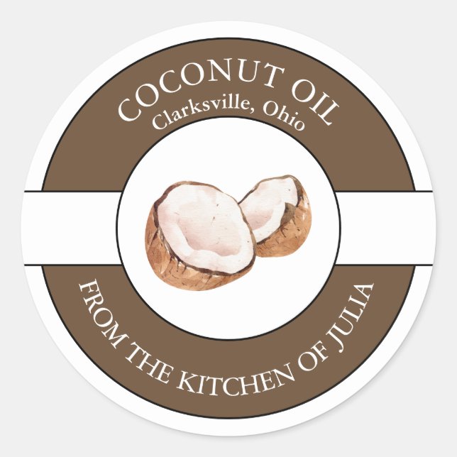 Coconut Oil Label (Front)