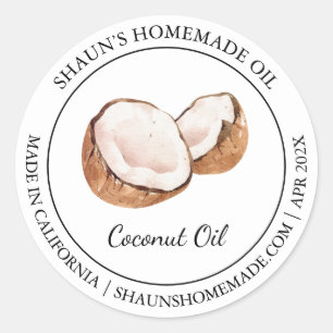 Coconut Oil Modern label