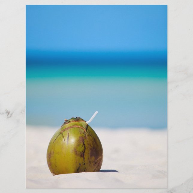 Coconut on the beach flyer (Front)