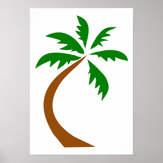 coconut-palm-312154 coconut palm tree curved twist poster (Front)