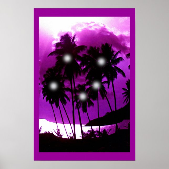 Coconut palm spirits art poster (Front)