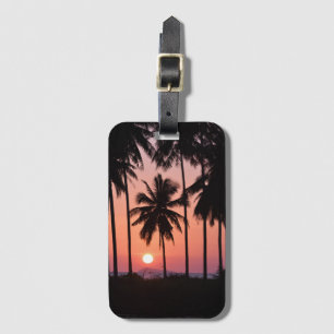 Coconut Palm Tree Landscape Luggage Tag