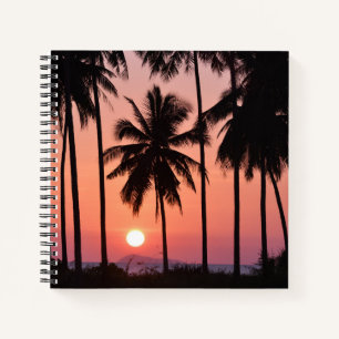 Coconut Palm Tree Landscape Notebook
