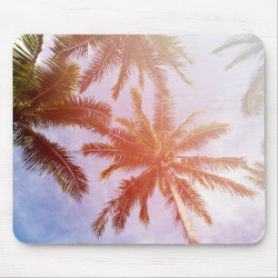 Coconut Palm Tree with Sunlight Mouse Pad
