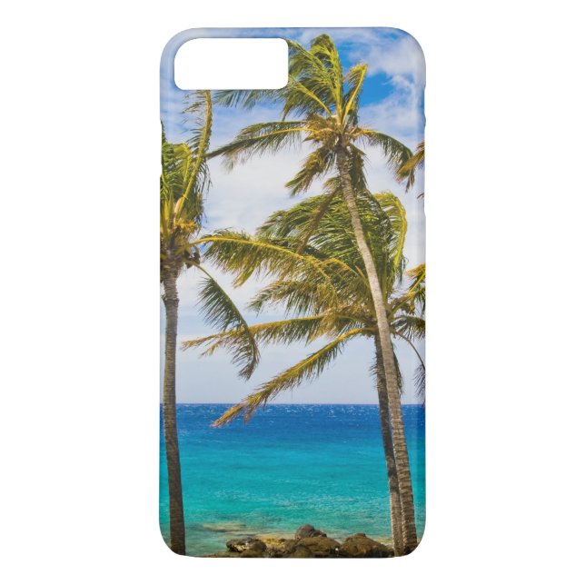 Coconut palm trees (Cocos nucifera) swaying in Case-Mate iPhone Case (Back)