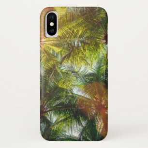 Coconut Palm trees on the Beach iPhone X Case