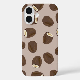 Coconut Pattern iPhone 16 Case