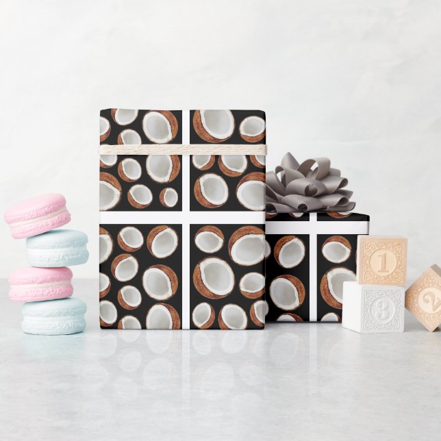 Coconut pattern wrapping paper (Baby Shower)