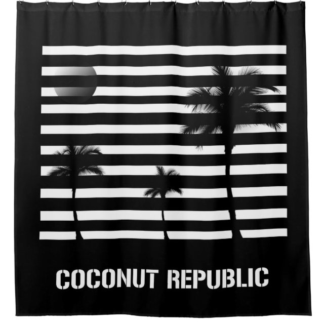 Coconut Republic Shower Curtain (Front)