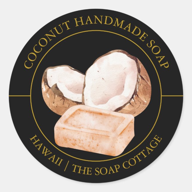 Coconut Soap label (Front)