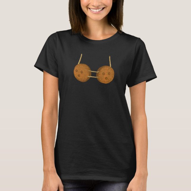 Coconut Summer Coconuts Bra  Coconut T-Shirt (Front)