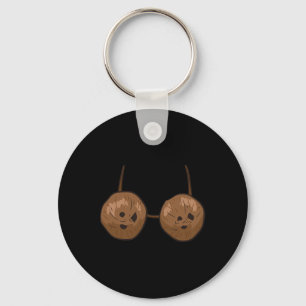 Coconut Summer Coconuts Bra Fun Coconut Key Ring