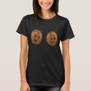 Coconut Summer Coconuts Bra  Halloween Costume T-Shirt