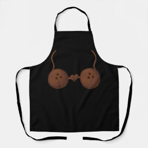 Coconut Summer Vacation Coconuts Bra Halloween Cos Apron