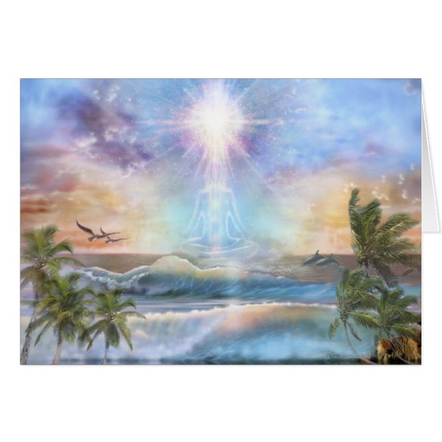 Coconut Sunrise Meditator (Front Horizontal)