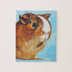 Coconut the Guinea Pig Painting Jigsaw Puzzle