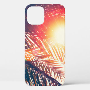 coconut tree at tropical coast, made with Vintage iPhone 12 Case