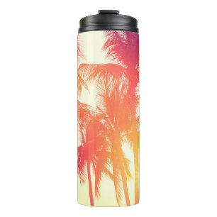 Coconut tree at tropical coast thermal tumbler