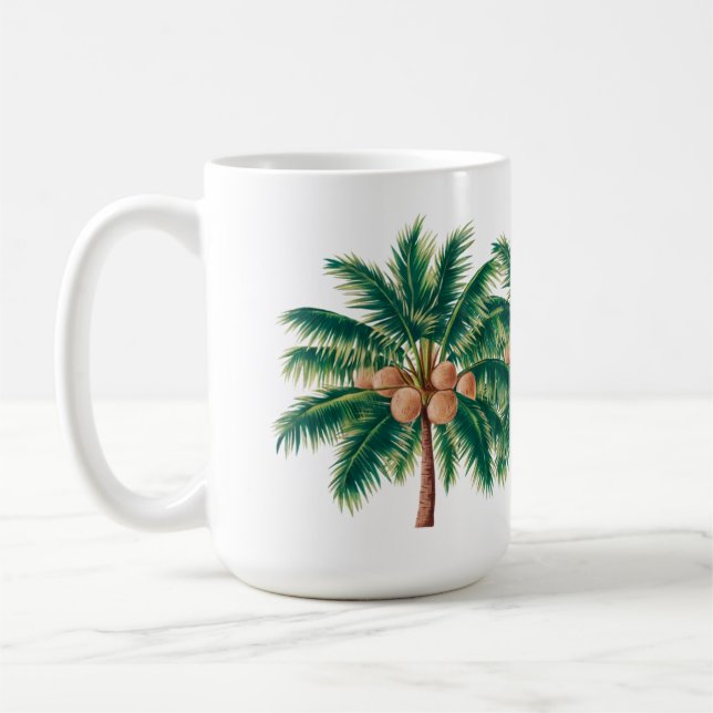 Coconut tree coffee mug (Left)
